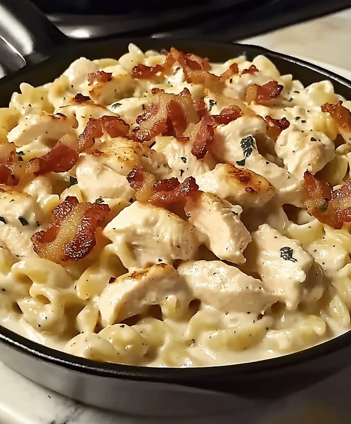 Creamy Chicken Bacon Ranch Pasta Recipe