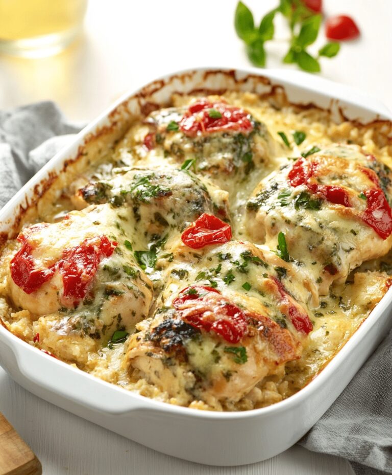 Simple Tuscan Chicken Casserole Recipe