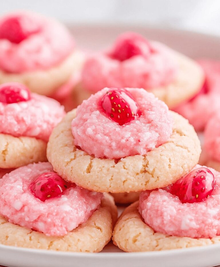 Romantic Strawberry Kiss Cookies Recipe
