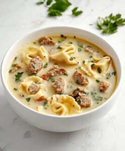 Easy Sausage Tortellini Soup Recipe