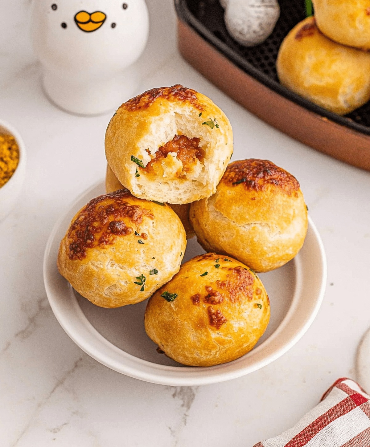 Air Fryer Pizza Bombs Recipe