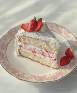 Strawberry Swirled White Chocolate Cake Recipe