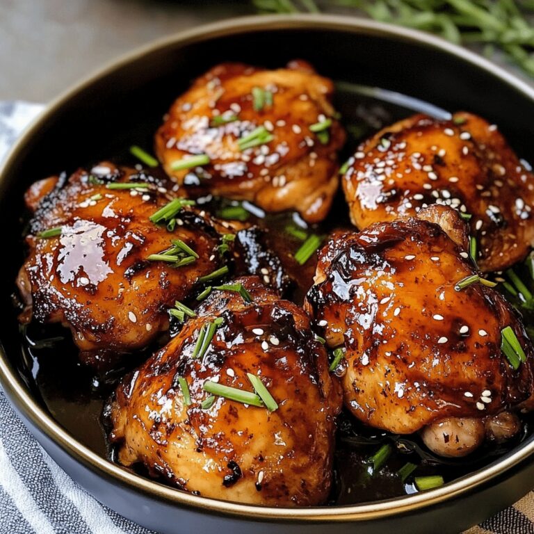 Sticky Soy Sauce Brown Sugar Chicken Thighs Recipe