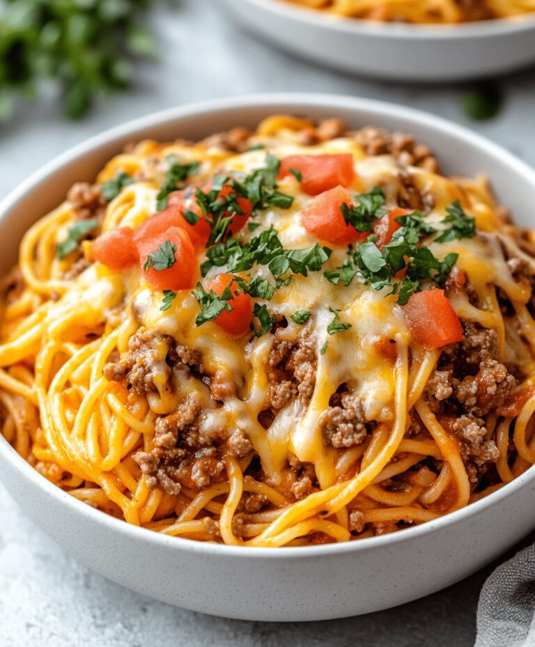 Effortless Crockpot Taco Spaghetti Recipe