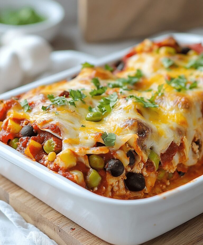 Vegetarian Enchilada Casserole Recipe