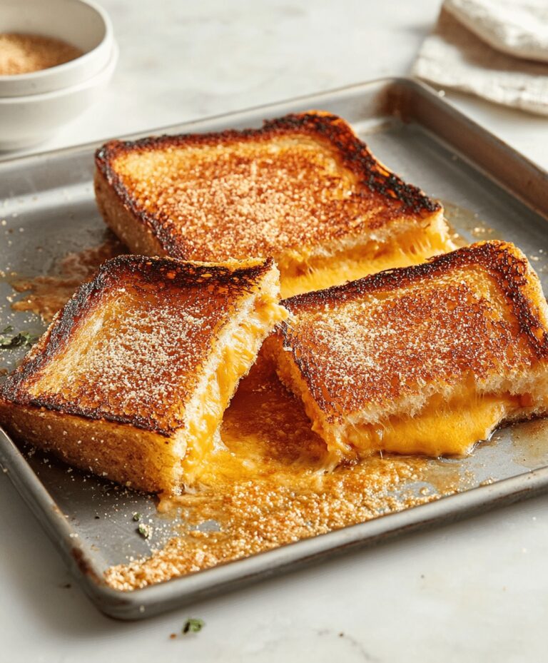 Crispy Sheet Pan Oven Grilled Cheese Recipe
