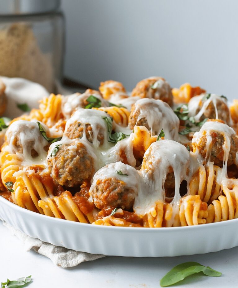 Easy Dump And Bake Meatball Casserole Recipe