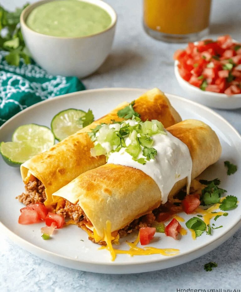 Beef And Cheese Chimichangas Recipe