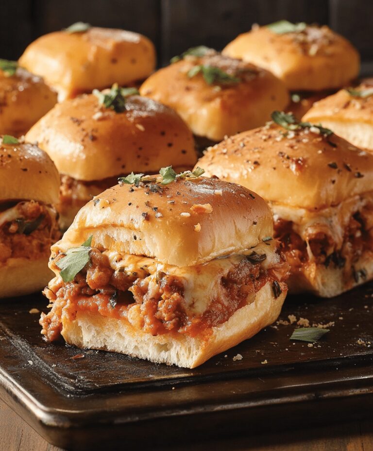 Cheesy Pizza Supreme Sliders Recipe