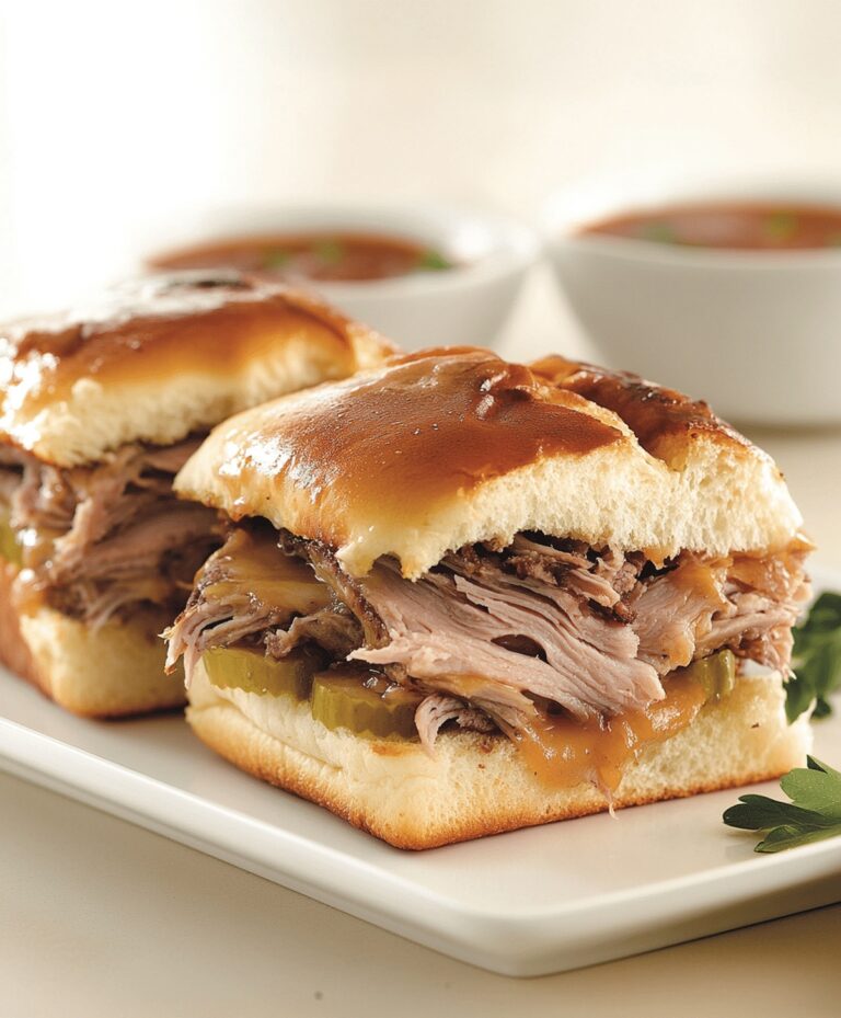 Easy French Dip Sliders Recipe