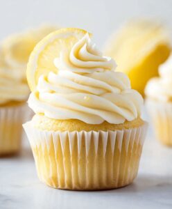 Zesty Lemon Cupcakes with Vanilla Frosting Recipe