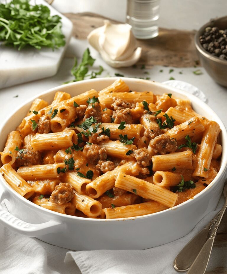 Creamy Sausage Rigatoni Recipe