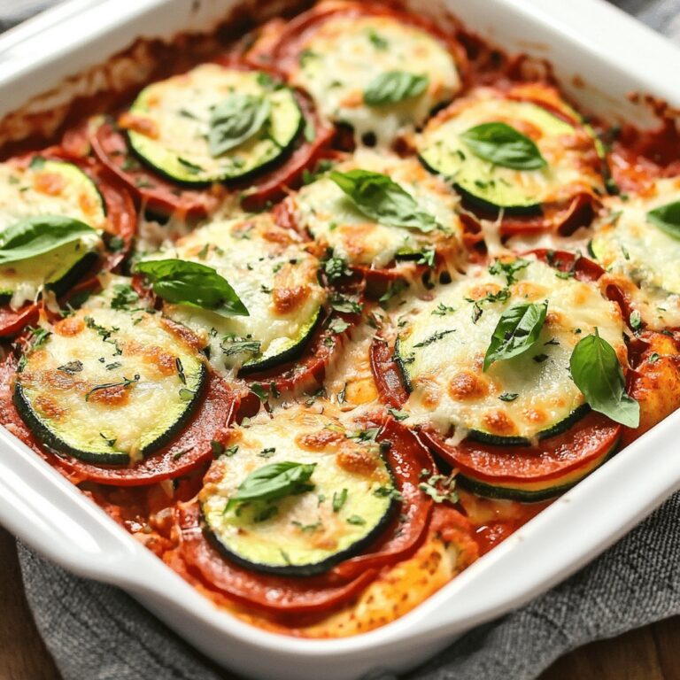 Zucchini Pizza Casserole Recipe