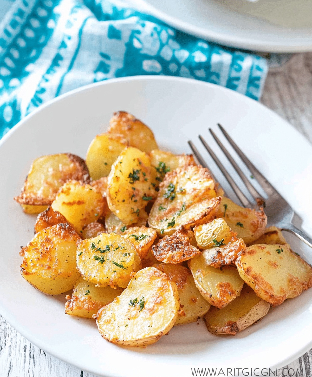 Oven Fried Potatoes & Onions Recipe