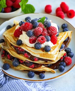 Nutella Cream-filled Crepes Recipe