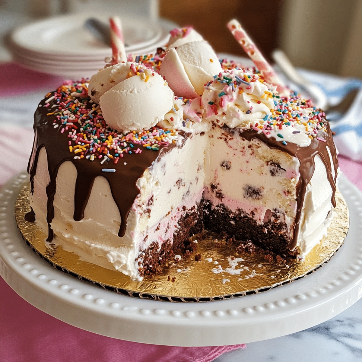 Best Homemade Ice Cream Cake Recipe