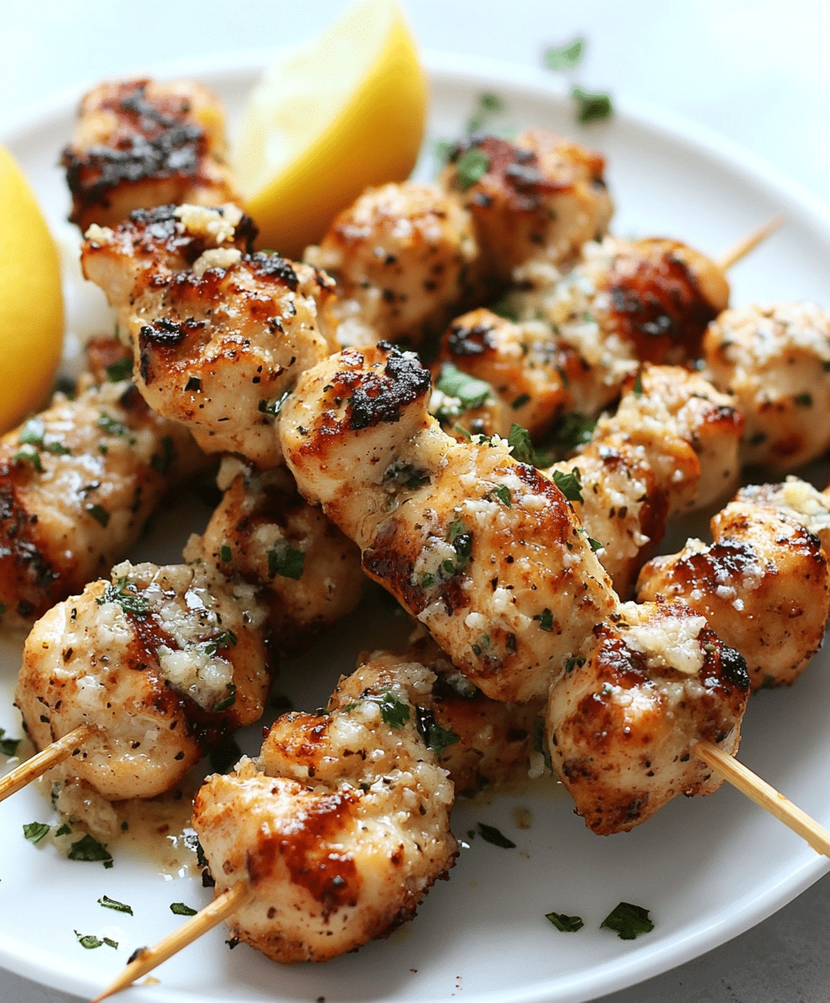 Garlic Parmesan Chicken Skewers Recipe