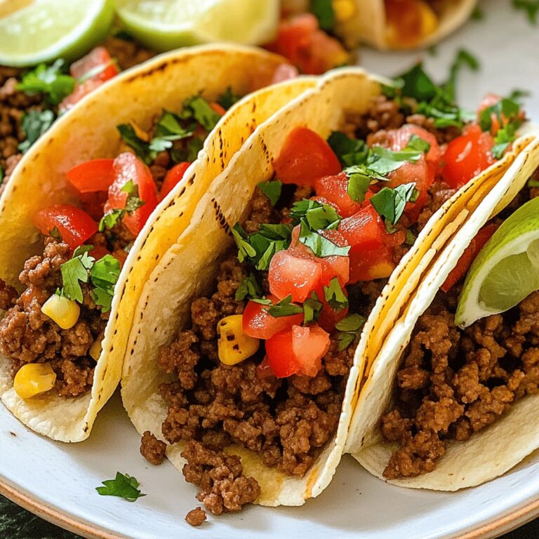 Authentic Ground Beef Tacos Recipe