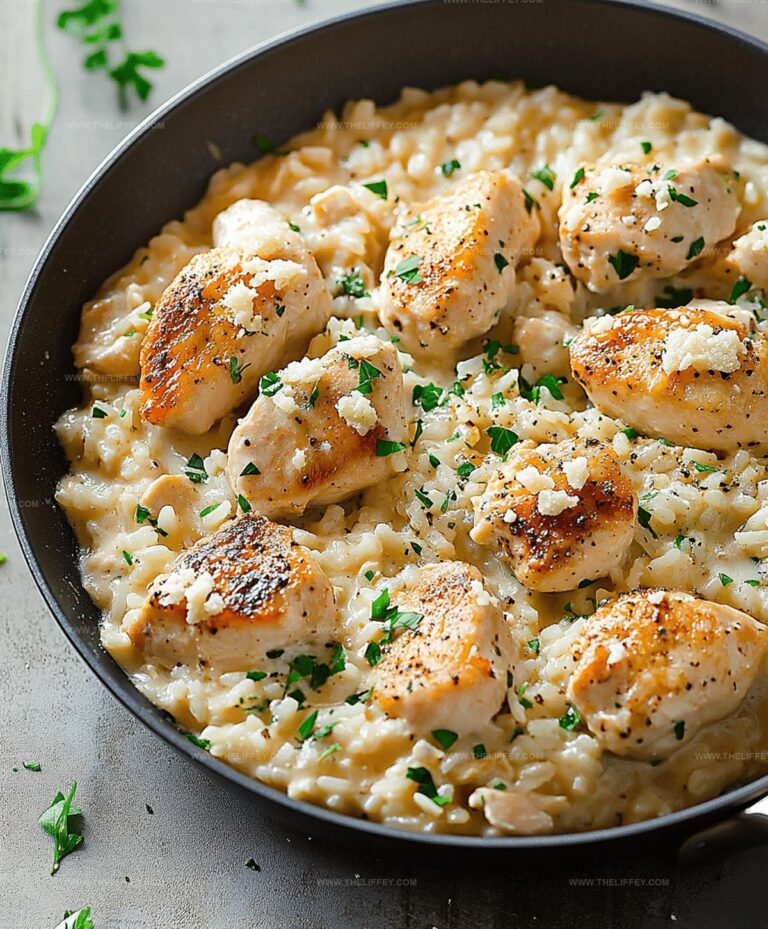 Quick One-Pan Delicious Parmesan Chicken & Rice Recipe