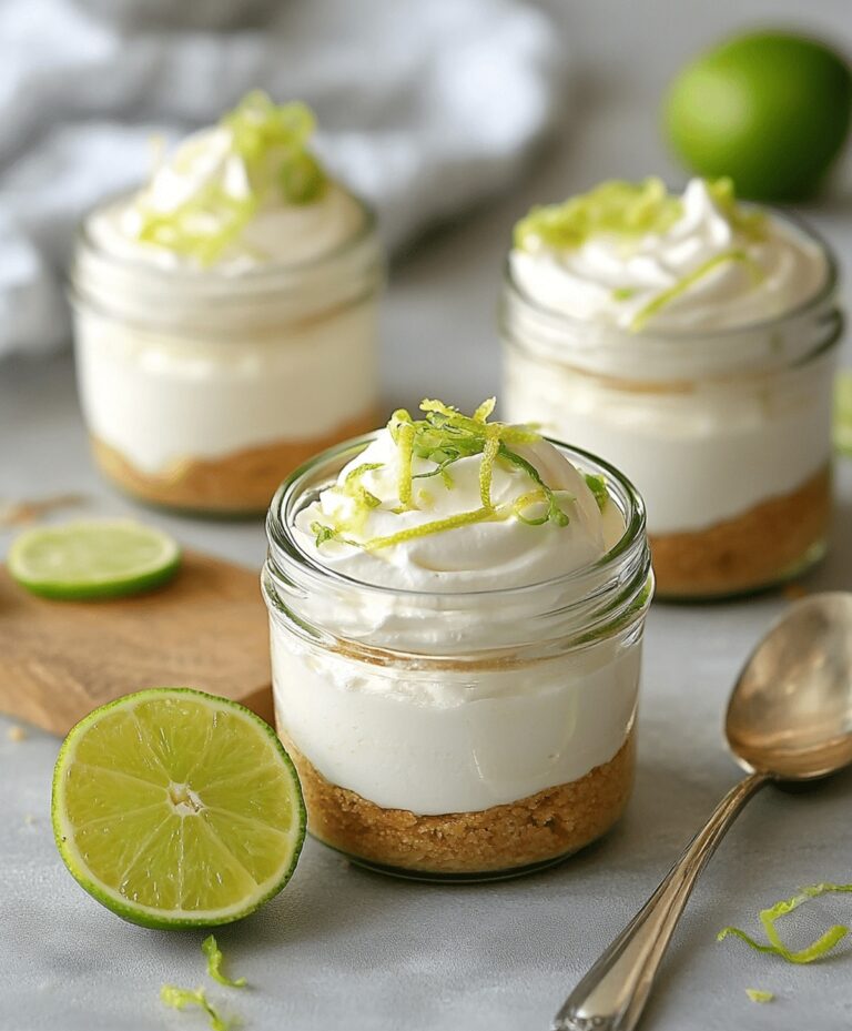Creamy No-Bake Key Lime Cheesecake Jars Recipe