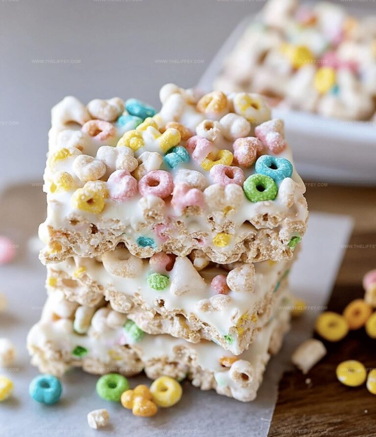 Quick White Chocolate Lucky Charms Treats Recipe