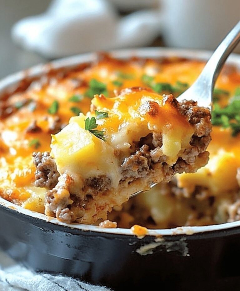 Best 5-ingredient Hamburger & Potato Casserole Recipe