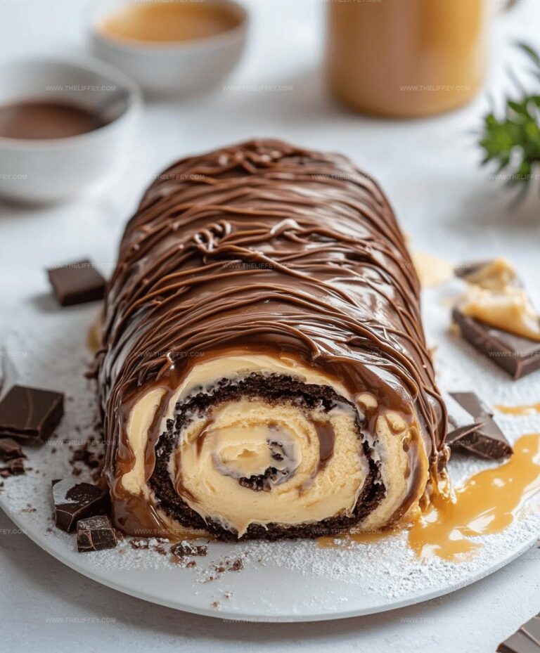 Irresistible Chocolate Caramel Cream Roll Recipe