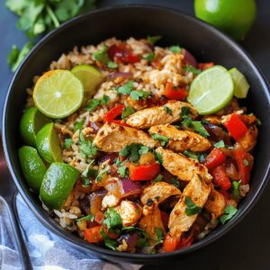 Chicken Fajita Rice Bowl Recipe