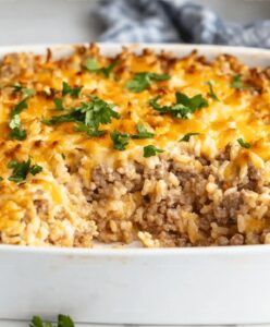 Hamburger Rice Casserole Recipe