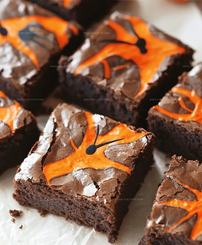 Spooky Halloween Swirl Cream Cheese Brownies Recipe
