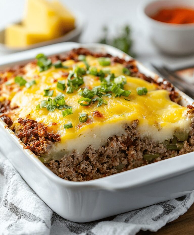 Hearty Loaded Meatloaf Casserole Recipe