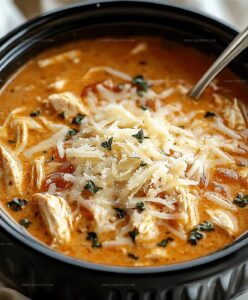Slow Cooker Hearty Chicken Parmesan Soup Recipe