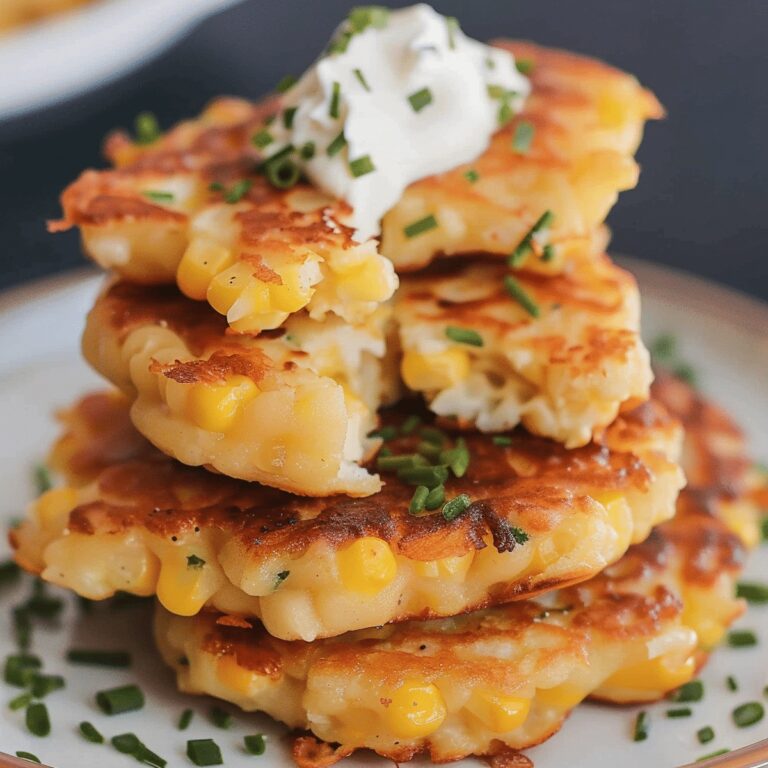 Cheesy Corn Fritters Recipe
