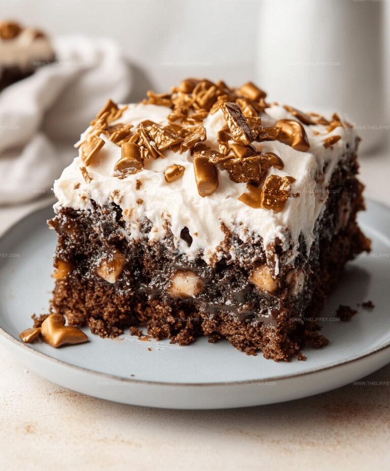 Irresistible Heath Bar Poke Cake Recipe