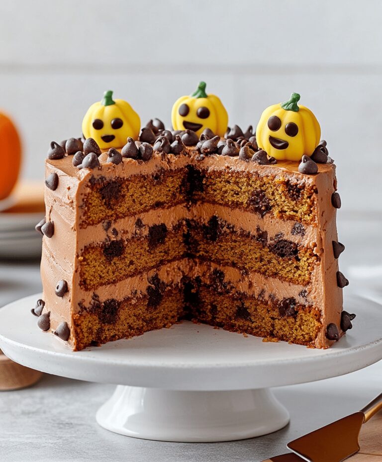 Pumpkin Chocolate Chip Layer Cake Recipe