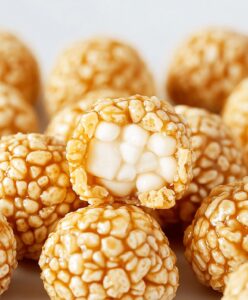 Caramel Marshmallow Rice Krispie Balls Recipe