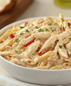Creamy White Cheddar Chicken Pasta Recipe