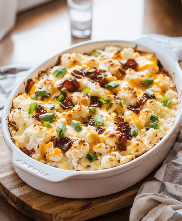 Loaded Cauliflower Casserole Recipe