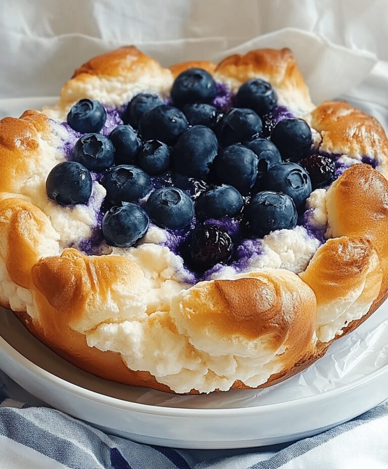 Blueberry Fluffy Cottage Cheese Cloud Bread Recipe