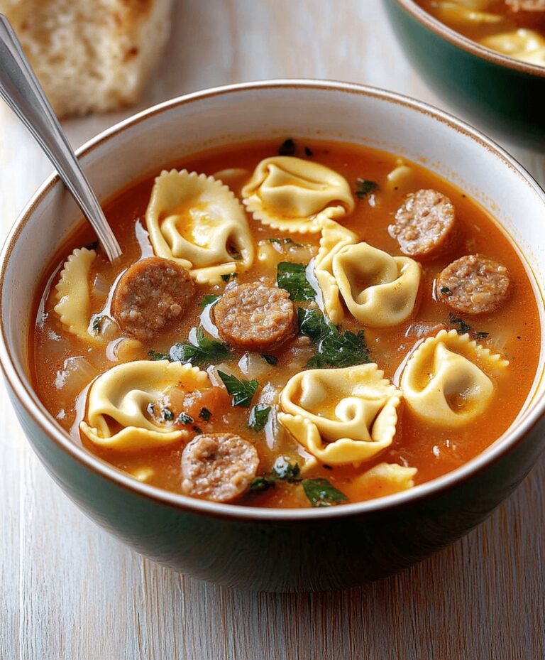 Crockpot Tortellini Soup With Sausage Recipe