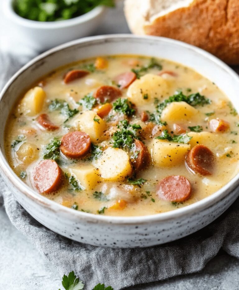 Creamy Potato Kielbasa Soup Recipe