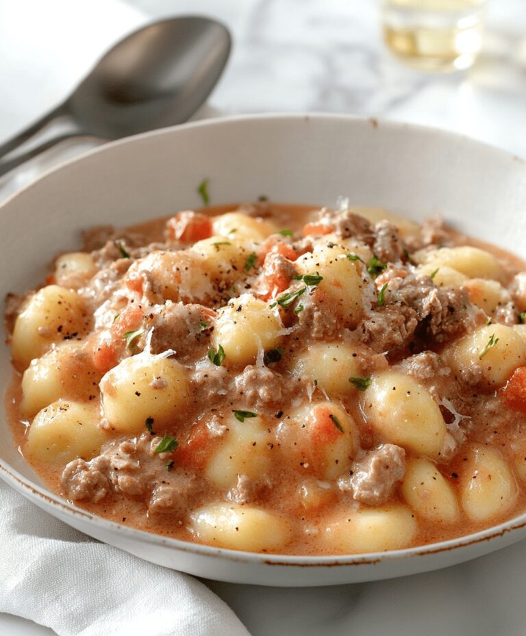 Ground Beef Gnocchi Recipe