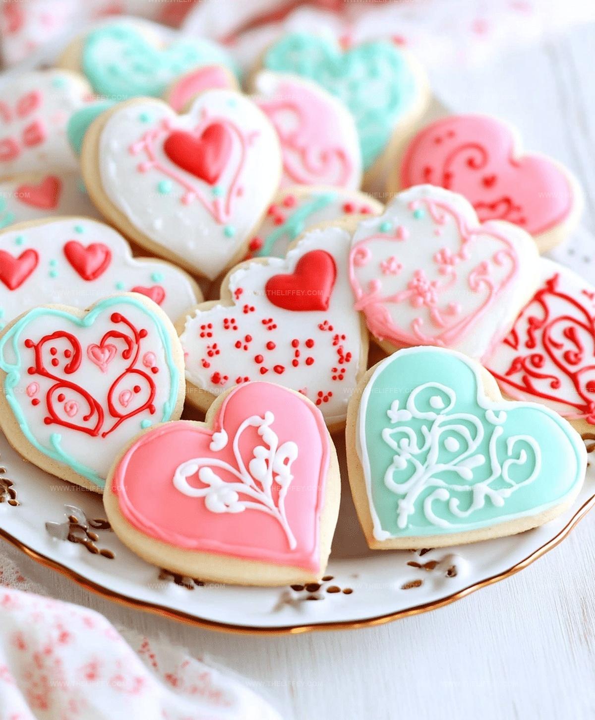 How To Decorate Simple Valentines Day Cookies With Royal Icing Recipe
