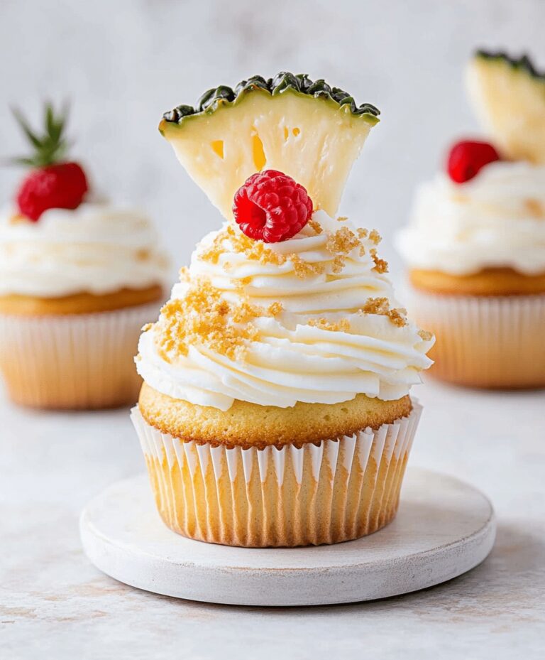 Tropical Pina Colada Cupcakes Recipe