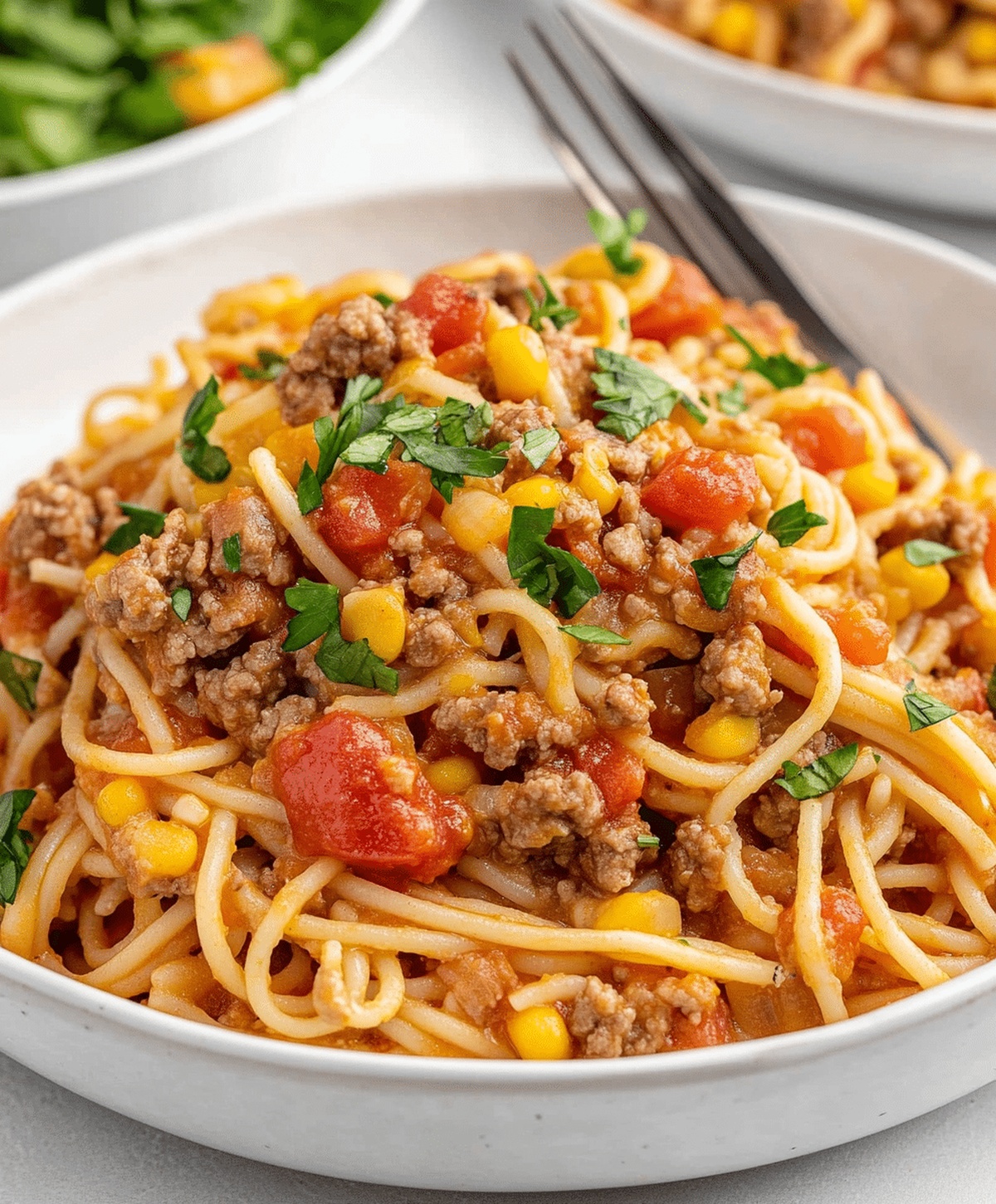 Crockpot Taco Spaghetti Recipe