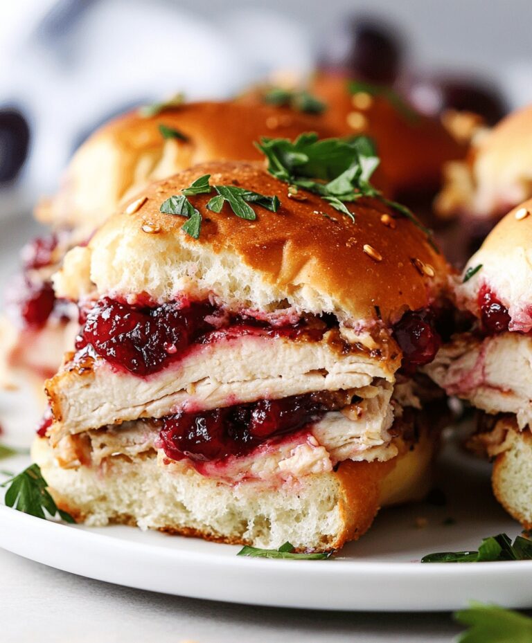 Cranberry Turkey Sliders Recipe
