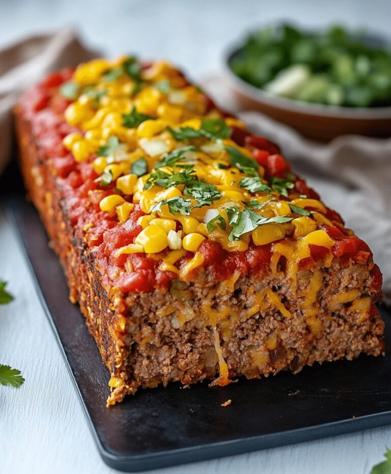 Spicy Mexican Taco Meatloaf Recipe