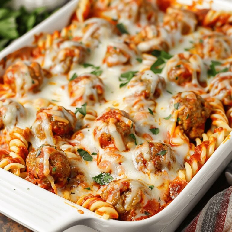 Dump and Bake Meatball Casserole Recipe