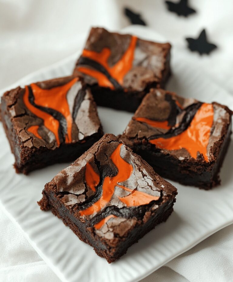 Ultimate Halloween Swirl Cream Cheese Brownies Recipe
