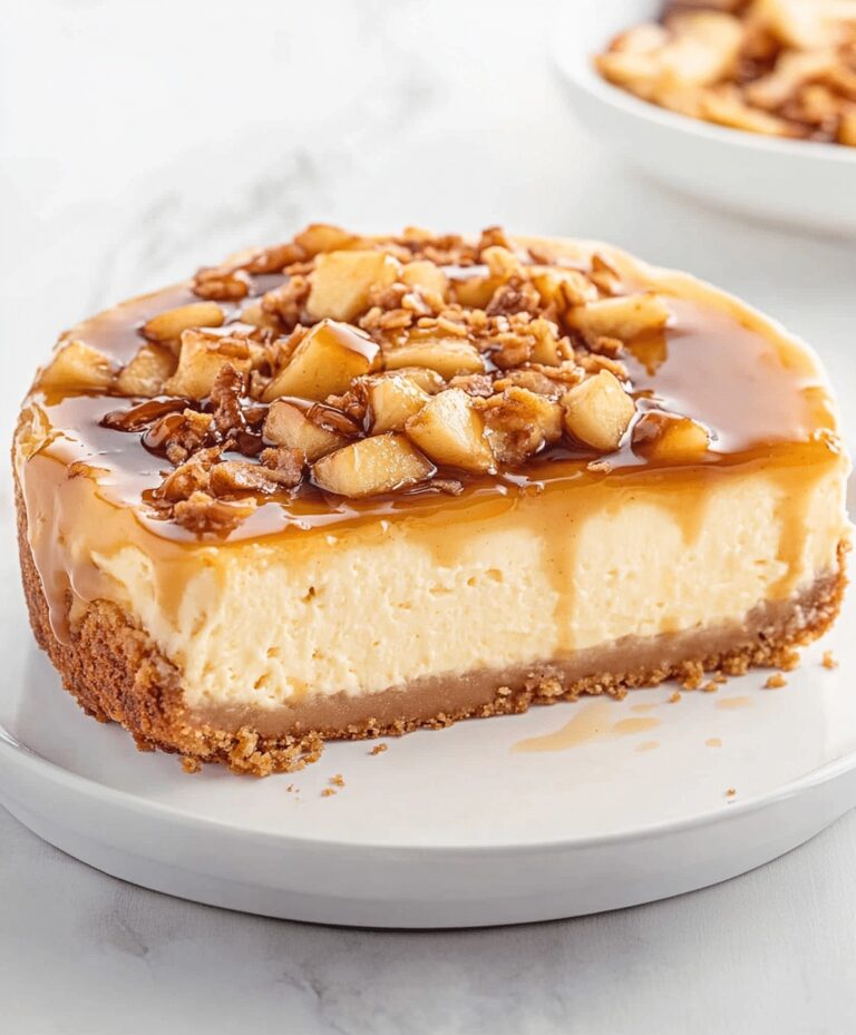 Creamy Caramel Apple Cheesecake Recipe